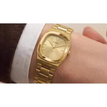 Timex E Line TW6A00900 damski zegarek na złotej bransolecie