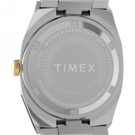 Timex E Line TW6A00800 damski zegarek na srebrno-złotej bransolecie