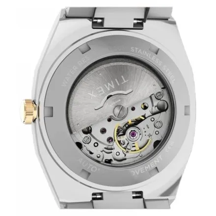 Timex E Line Automatic TW6A00600 zegarek męski automatyczny srebrno-złoty z bransoletą