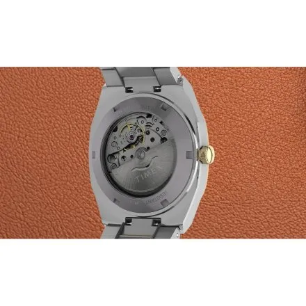 Timex E Line Automatic TW6A00600 zegarek męski automatyczny srebrno-złoty z bransoletą