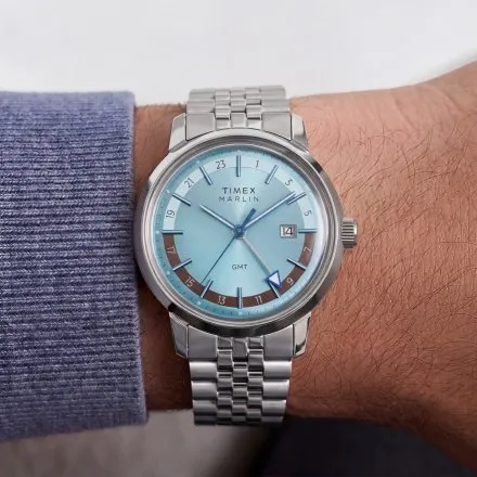 Timex Marlin GMT TW2Y84100 Zegarek męski z datownikiem