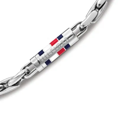 Tommy Hilfiger bransoletka męska srebrna 19 cm łańcuch 2790747