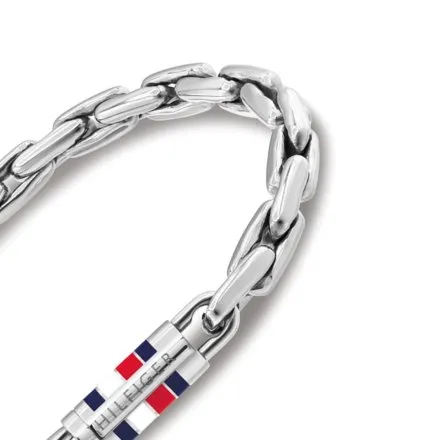 Tommy Hilfiger bransoletka męska srebrna magnetyczna klamra 2790749