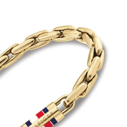 Tommy Hilfiger bransoletka męska złota magnetyczna klamra 2790750