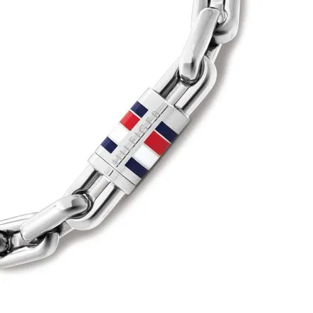 Tommy Hilfiger bransoletka męska srebrna magnetyczna klamra 2790751
