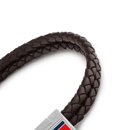 Tommy Hilfiger bransoletka męska brązowa ze srebrnym zapięciem 2790754