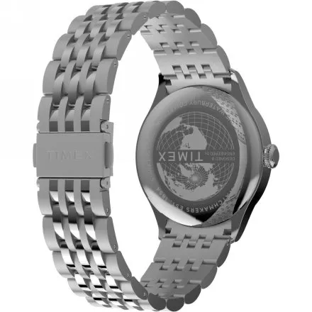 Timex Waterbury Classic TW2Y91800 Zegarek męski na srebrnej bransolecie