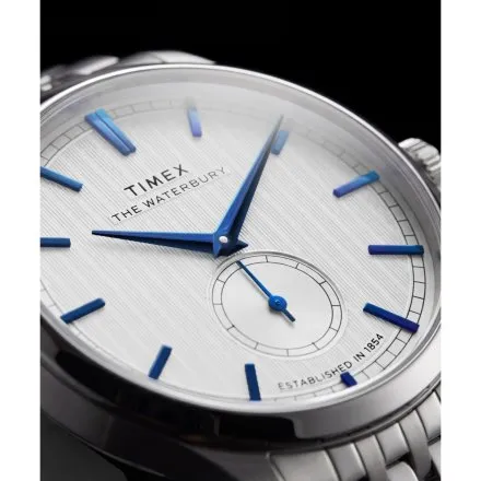 Timex Waterbury Classic TW2Y91800 Zegarek męski na srebrnej bransolecie