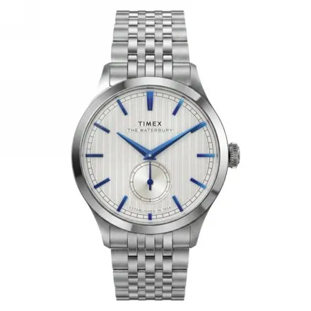 Timex Waterbury Classic TW2Y91800 Zegarek męski na srebrnej bransolecie