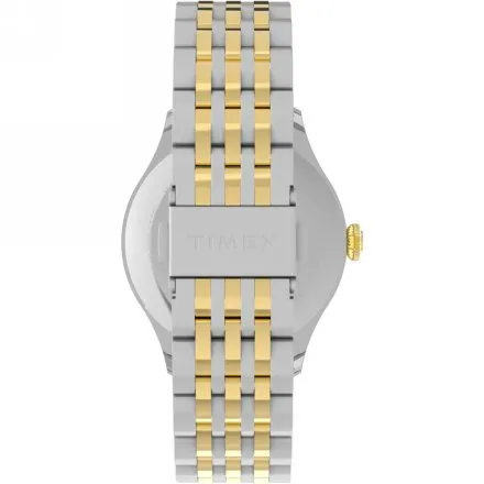 Timex Waterbury Classic TW2Y91900 Zegarek męski na srebrno-złotej bransolecie