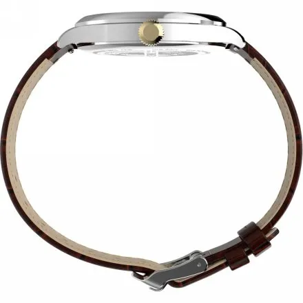 Timex Waterbury Classic TW2Y92100 Zegarek męski na brązowym pasku