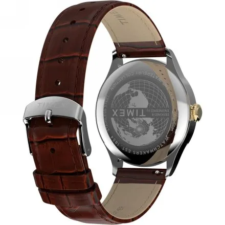 Timex Waterbury Classic TW2Y92100 Zegarek męski na brązowym pasku