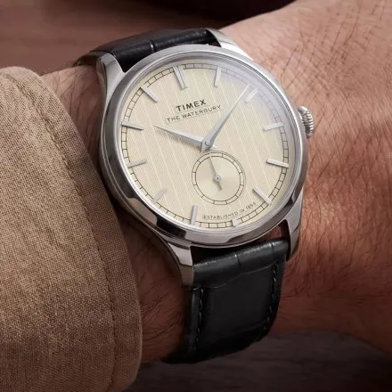 Timex Waterbury Classic TW2Y92000 Zegarek męski na czarnym pasku