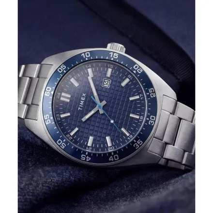 Timex Weston TW2Y88900 Zegarek męski na bransolecie z datownikiem