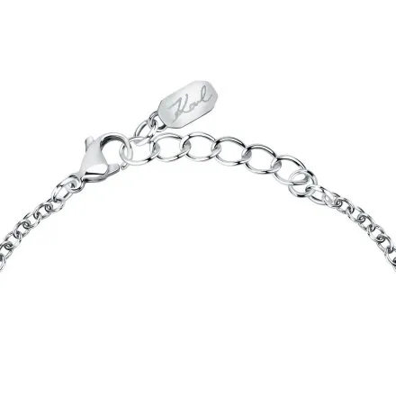 Bransoletka Karl Lagerfeld CRYSTALS KLAYC21 srebrna regulowana z kryształami