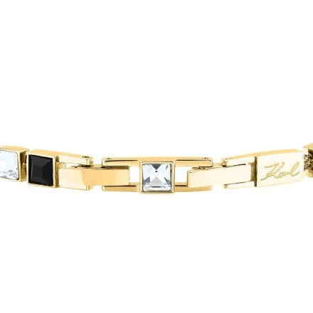 Bransoletka Karl Lagerfeld CRYSTALS KLAYC22 złota z kryształkami 