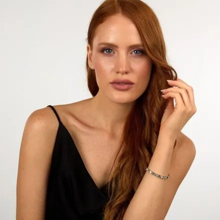 Bransoletka Karl Lagerfeld CRYSTALS KLAYC22 złota z kryształkami 