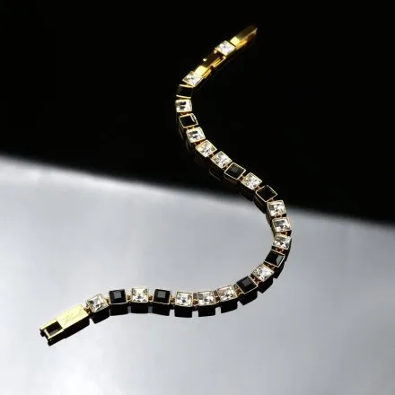 Bransoletka Karl Lagerfeld CRYSTALS KLAYC22 złota z kryształkami 