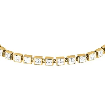 Bransoletka Karl Lagerfeld CRYSTALS KLAYC25 złota z białymi kryształkami 