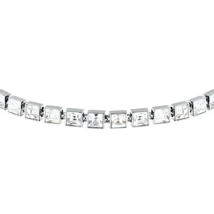 Bransoletka Karl Lagerfeld CRYSTALS KLAYC24 srebrna z białymi kryształkami 