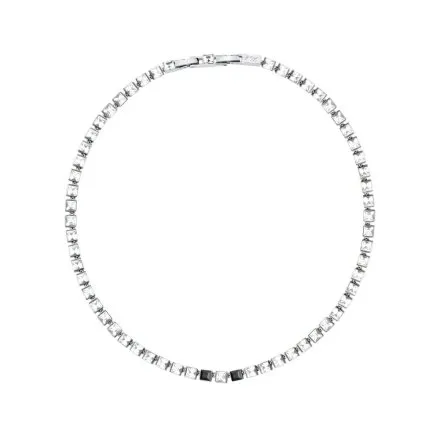 Naszyjnik Karl Lagerfeld CRYSTALS KLAYC06 srebrny z białymi kryształkami