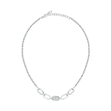 Naszyjnik Karl Lagerfeld CRYSTALS KLAYC14 srebrny z zawieszką logo
