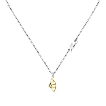 Naszyjnik Karl Lagerfeld CHARMS KLAYD07 srebrny z zawieszką i logo