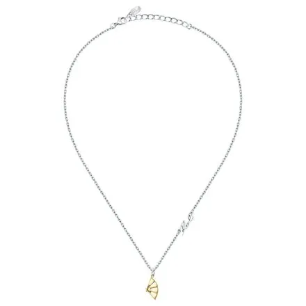 Naszyjnik Karl Lagerfeld CHARMS KLAYD07 srebrny z zawieszką i logo