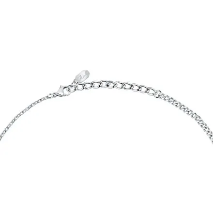 Naszyjnik Karl Lagerfeld PEARL KLAYR05 srebrny z białą perełką i logo