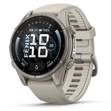 Garmin Fenix 9 43mm Tytanowa ramka Beżowy Fog Grey Sandstone 010-04761-01 AMOLED