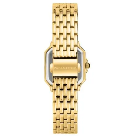 Zegarek Karl Lagerfeld ICON SQUARE R0553110503 złoty z zieloną tarczą