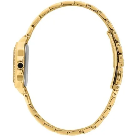 Zegarek Karl Lagerfeld ICON SQUARE R0553110503 złoty z zieloną tarczą