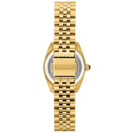 Zegarek Karl Lagerfeld TIMELESS CODE MINI R0553109502 złoty z czarną tarczą