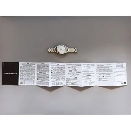 Zegarek Karl Lagerfeld HAMBURG R0553105512 srebrny na bransolecie