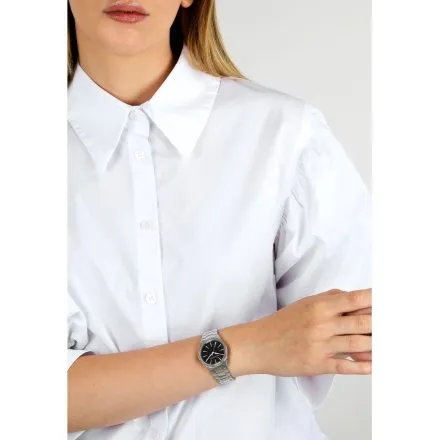Zegarek Karl Lagerfeld HAMBURG R0553105511 srebrny z czarną tarczą