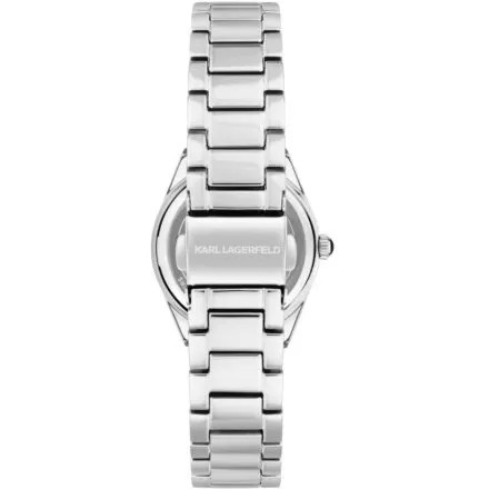 Zegarek Karl Lagerfeld HAMBURG R0553105511 srebrny z czarną tarczą