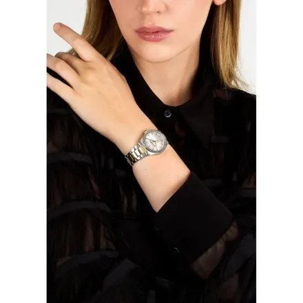 Zegarek Karl Lagerfeld HAMBURG R0553105505 złoto-srebrny z kryształkami na kopercie
