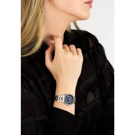 Zegarek Karl Lagerfeld HAMBURG R0553105504 złoto-srebrny z granatową tarczą