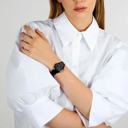 Zegarek Karl Lagerfeld HAMBURG R0553105508 czarny bransolecie