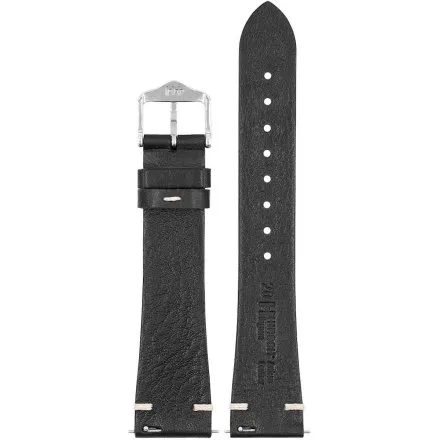 Czarny pasek do zegarka 20 mm HIRSCH Bagnore 05502150-2-20 (M)