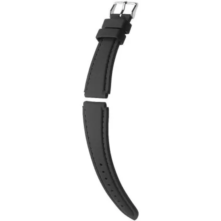 Czarny pasek do zegarka 22 mm HIRSCH Belize 40268850-2-22