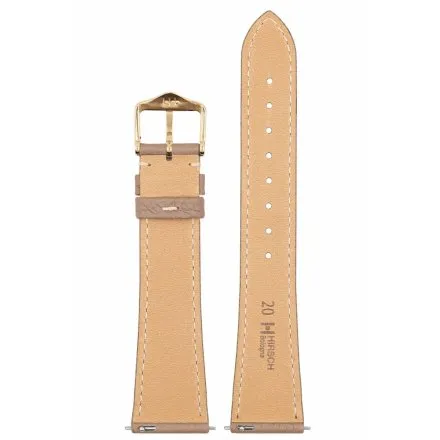 Szary pasek do zegarka 20 mm HIRSCH Bologna 01802037-1-20 (L)