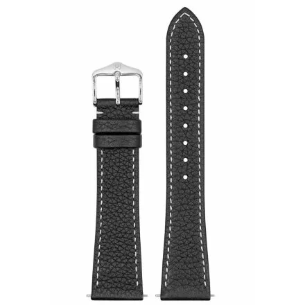 Czarny pasek do zegarka 20 mm HIRSCH Bologna 01802050-2-20 (L)