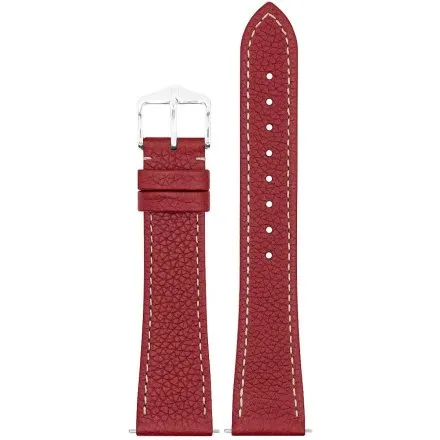 Czerwony pasek do zegarka 19 mm HIRSCH Bologna 01802060-2-19 (L)