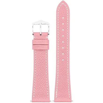 Różowy pasek do zegarka 19 mm HIRSCH Bologna 01802022-2-19 (L)