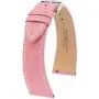 Różowy pasek do zegarka 20 mm HIRSCH Bologna 01802022-2-20 (L)