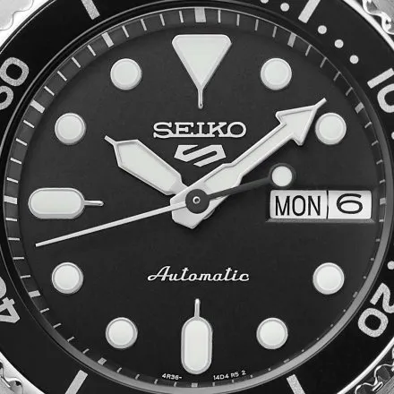 Seiko 5 Sports Automatic SRPK29K1 zegarek męski automatyczny czarny