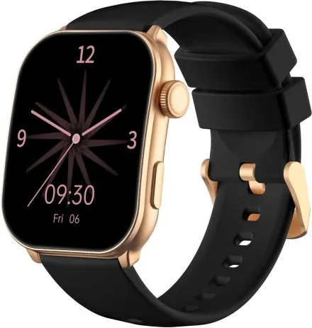 GRAVITY GT28-5 prostokątny czarno-złoty smartwatch do rozmów