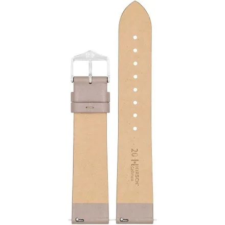 Szary pasek do zegarka 16 mm HIRSCH Cashmere 03902195-2-16 (M)