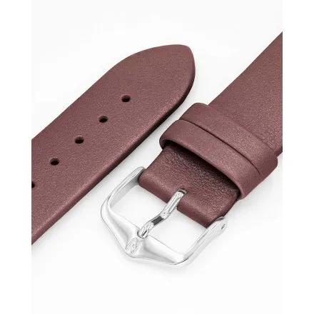 Burgundowy pasek do zegarka 20 mm HIRSCH Cashmere 03902161-2-20 (M)